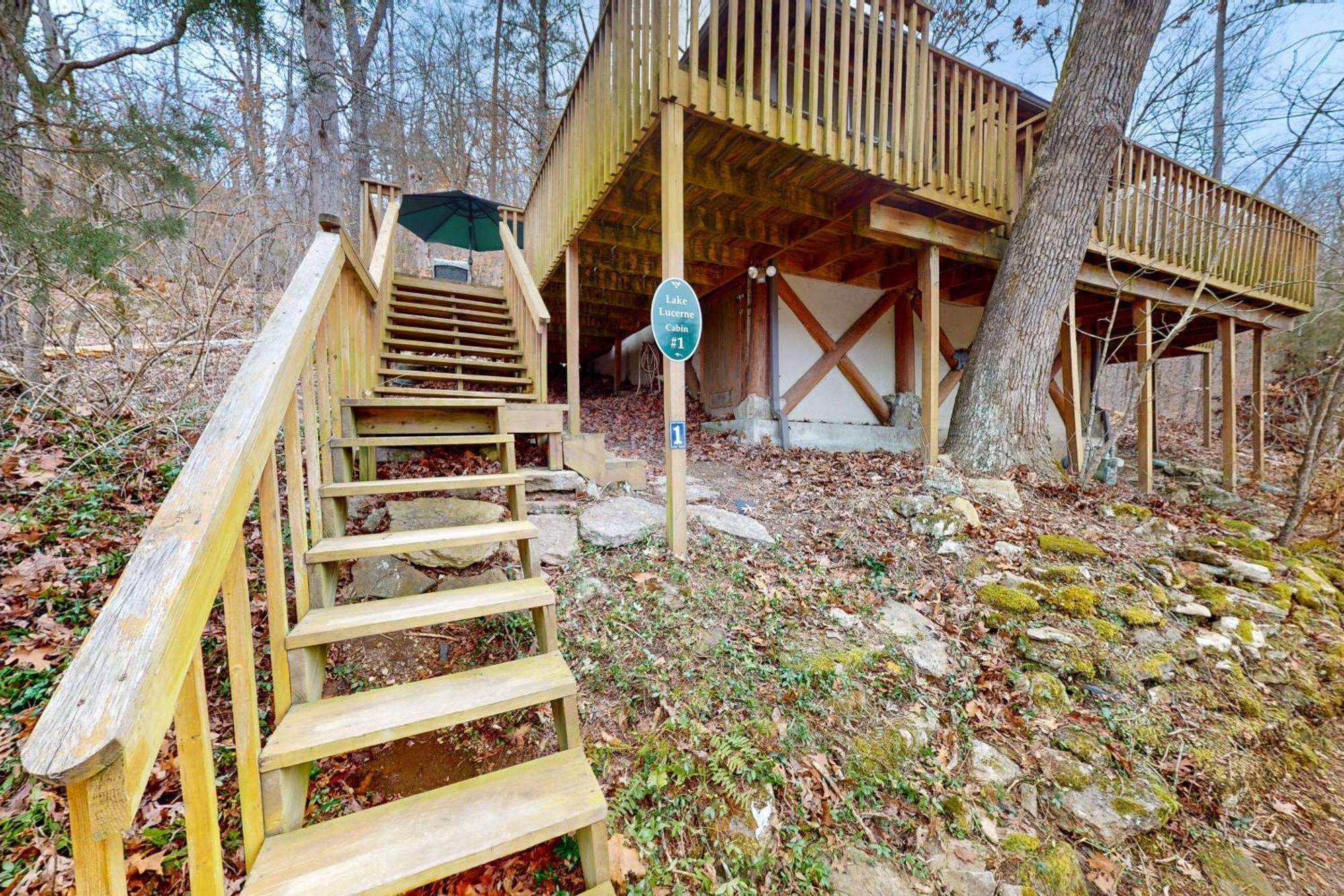 Lake Lucerne - Treehouse Cabin #01 Eureka Springs Ngoại thất bức ảnh